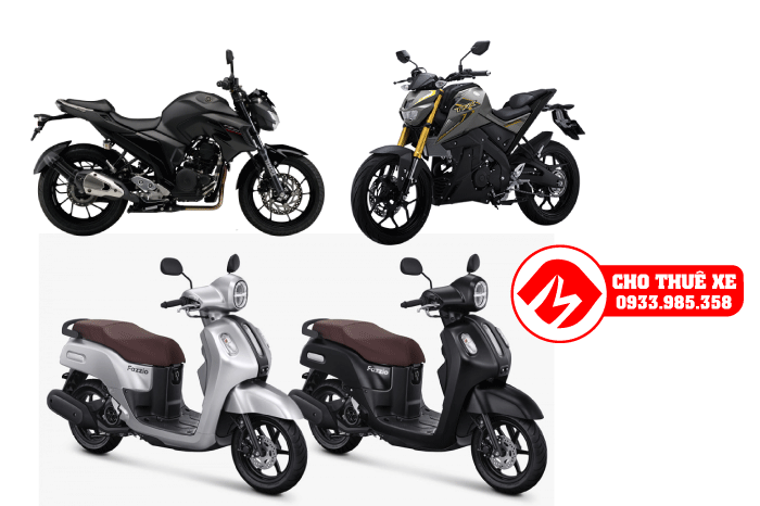 Các loại xe máy Yamaha nhập khẩu.