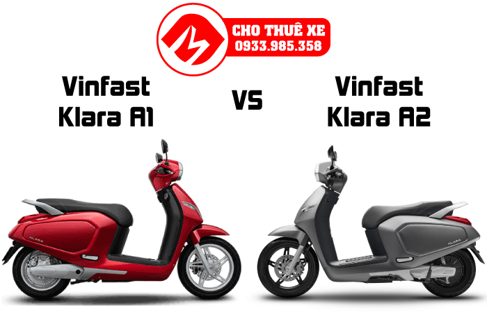 So sánh xe máy điện Vinfast Klara A1 và A2, mocabike.