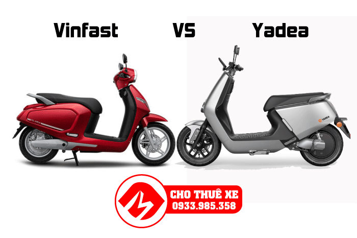 So sánh xe máy điện Vinfast và Yadea.