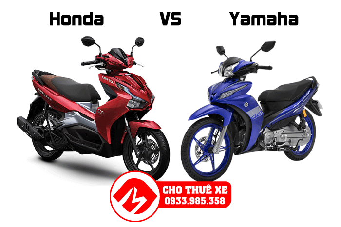 So sánh xe máy Honda và Yamaha.
